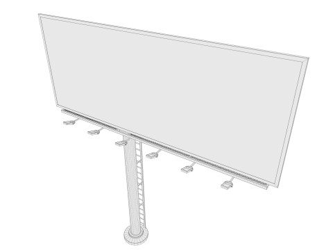 Billboard 01 3D Model
