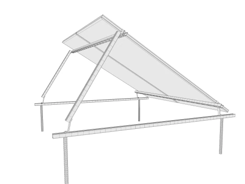 Pannelli solari solari Modello 3D