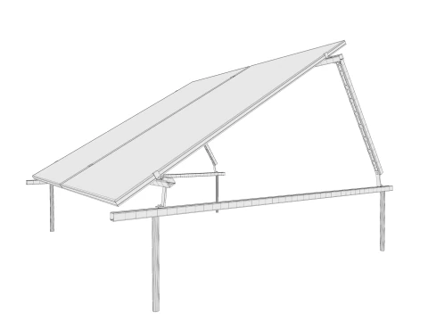 Pannelli solari solari Modello 3D