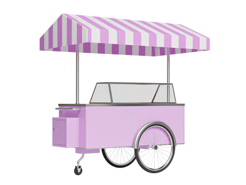 Ice cream cart 01 3D Model