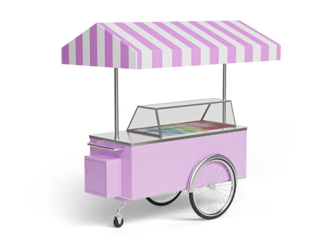 Ice cream cart 01 3D Model