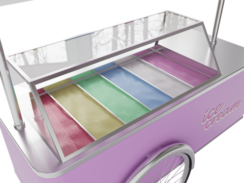 Ice cream cart 01 3D 模型