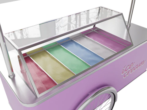 Ice cream cart 01 3D Model
