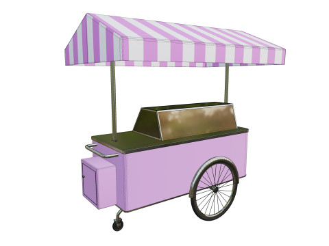 Ice cream cart 01 3D 模型