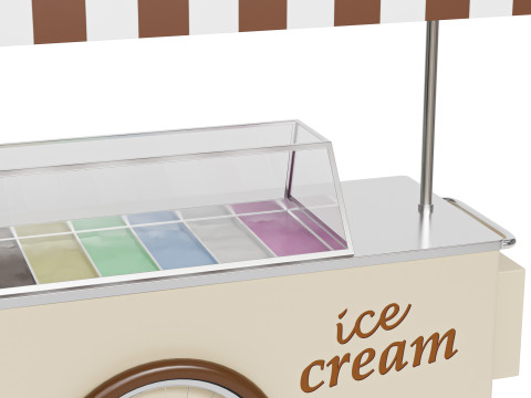 Ice cream cart 02 3D मॉडल