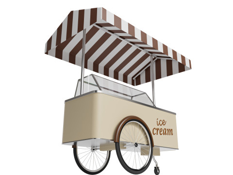 Ice cream cart 02 3D मॉडल