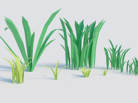 Low-Poly Forest Nature Assets 3D Model