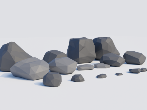 Low-Poly Forest Nature Assets Modello 3D