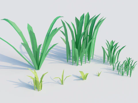 Low-Poly Forest Nature Assets 3D Model