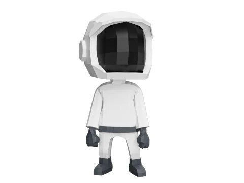 Low-Poly SPACESUIT 3D Model
