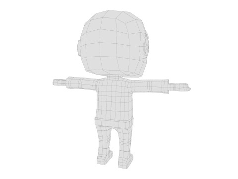 Low-Poly SPACESUIT 3D Model
