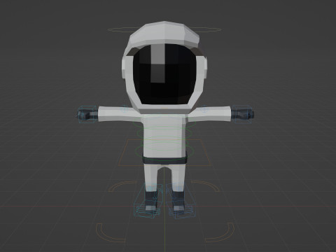Low-Poly SPACESUIT 3D Model