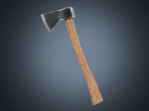 Wood Axe - Game Ready PBR low-poly 3D Model