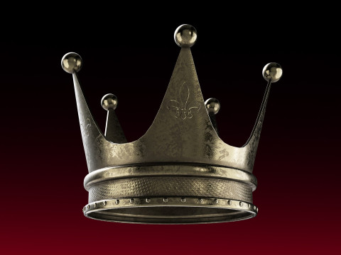 Old Dark Crown 3D Model