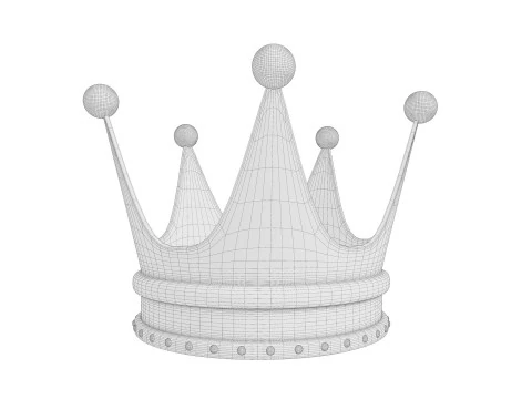 Old Dark Crown 3D Model