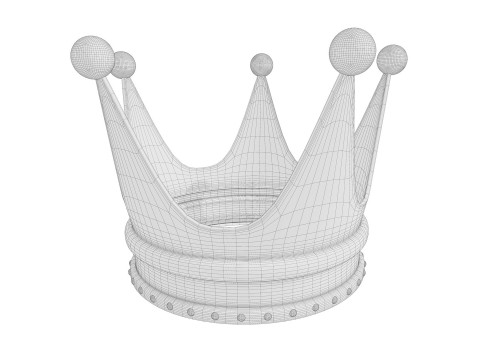 Old Dark Crown 3D Model