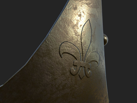 Old Dark Crown 3D Model