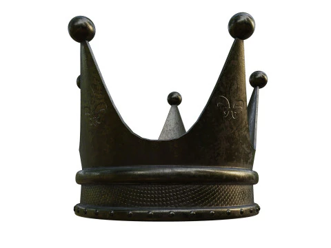 Old Dark Crown 3D Model