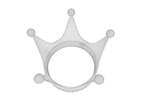 Old Dark Crown 3D Model