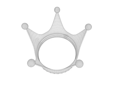 Old Dark Crown 3D Model