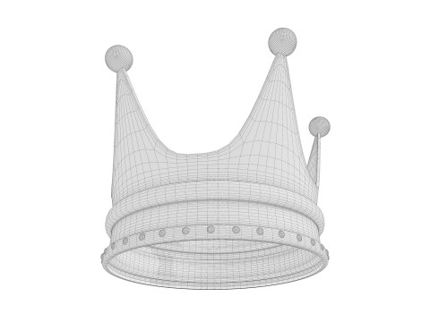 Old Dark Crown 3D Model