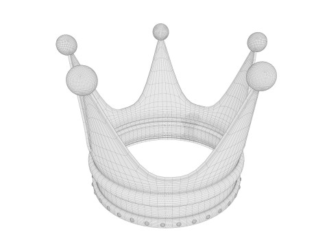 Old Dark Crown 3D Model