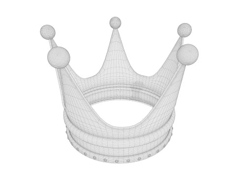 Old Dark Crown 3D Model