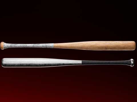 Baseball Bats Low-poly 3Dモデル
