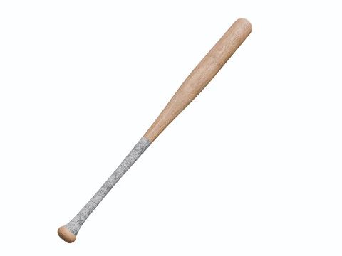 Baseball Bats Low-poly 3D Model