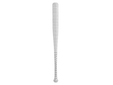 Baseball Bats Low-poly 3D Model