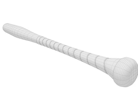 Baseball Bats Low-poly 3D Model