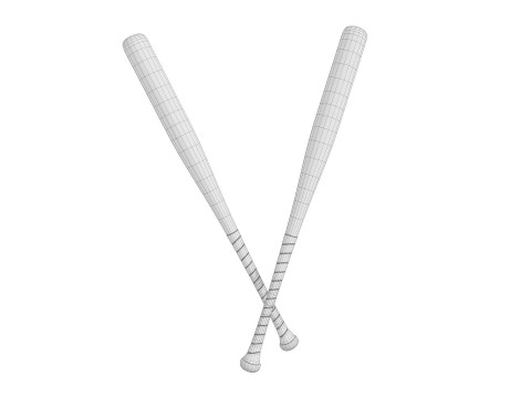 Baseball Bats Low-poly 3Dモデル