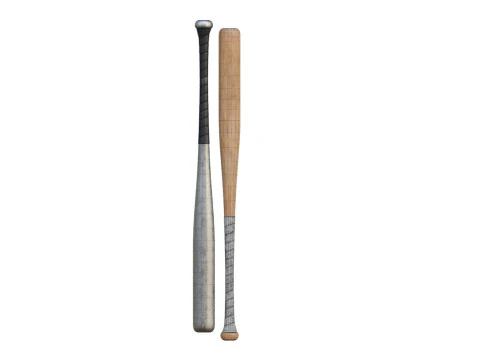 Baseball Bats Low-poly 3D Model