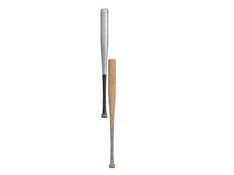 Baseball Bats Low-poly 3D Model