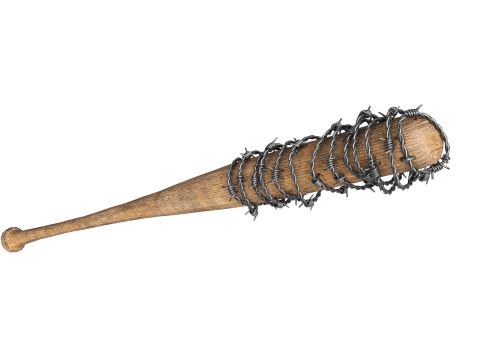 Lucille Baseball Bat - Game Ready PBR Low-poly Modelo 3D