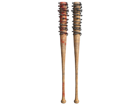 Lucille Baseball Bat - Game Ready PBR Low-poly Modelo 3D