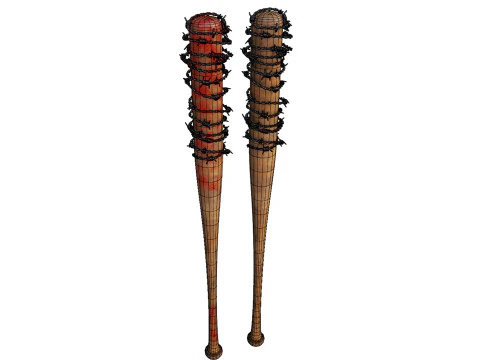 Lucille Baseball Bat - Game Ready PBR Low-poly 3D Model