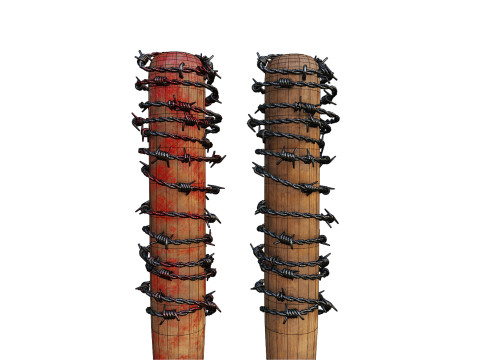 Lucille Baseball Bat - Game Ready PBR Low-poly Modelo 3D
