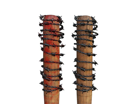 Lucille Baseball Bat - Game Ready PBR Low-poly 3D Model