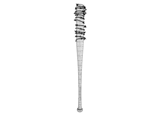 Lucille Baseball Bat - Game Ready PBR Low-poly Modelo 3D