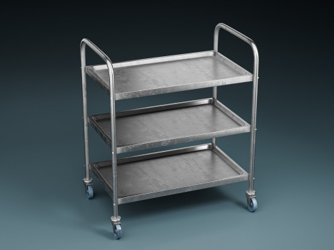 MedicalLab Cart - Game Ready PBR 3D Model