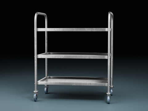 MedicalLab Cart - Game Ready PBR 3D Model
