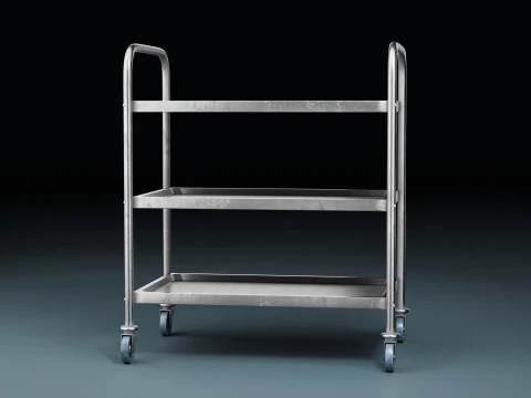 MedicalLab Cart - Game Ready PBR 3D Model