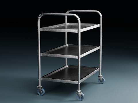 MedicalLab Cart - Game Ready PBR 3D Model