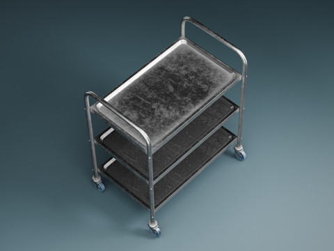 MedicalLab Cart - Game Ready PBR 3D Model