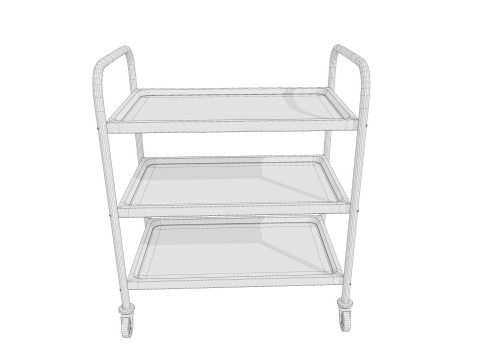 MedicalLab Cart - Game Ready PBR 3D Model