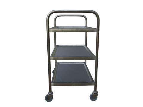 MedicalLab Cart - Game Ready PBR 3D Model