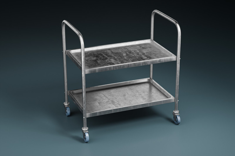 MedicalLab Cart 02 - Game Ready PBR Modelo 3D .c4d .max .obj .3ds .fbx .stl .blend 