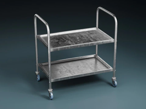 W&oacute;zek MedicalLab 02 - Gotowy do gry PBR Model 3D