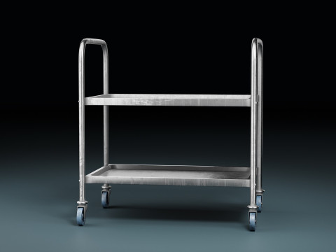 MedicalLab Cart 02 - Game Ready PBR Modelo 3D